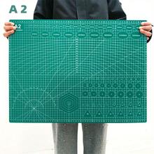 1pc/3pcs Extra Large Cutting Board Mat - A5/A4/A3 Size Self-Healing Board With Grid Lines & Diagonal Cutting Guides For Fabric, Paper, Cardboard - Heavy-Duty Craft, DIY, Office, School, Technical Drawing - Compatible With Cutting Machines (Compatible With A0-A3 Paper Sizes) - Green Grid Layout & White Border For Precise Alignment - Multicolor - View 7