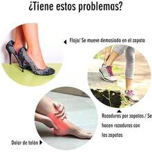 EstiloTendenciaAlmohadillas De TalóN, Protectores De TalóN, Talonera Antiampolas Para Zapatos, PrevencióN De Llagas Y Desgaste, Talla Universal, Unisex (Negro, Pack De 4 Pares)Calidad PremiumVersióN Mejorada - 1 - Ver 3