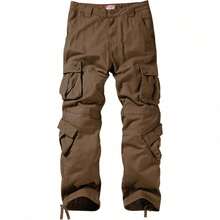 Men's  Cargo Pants - Camel - View 3