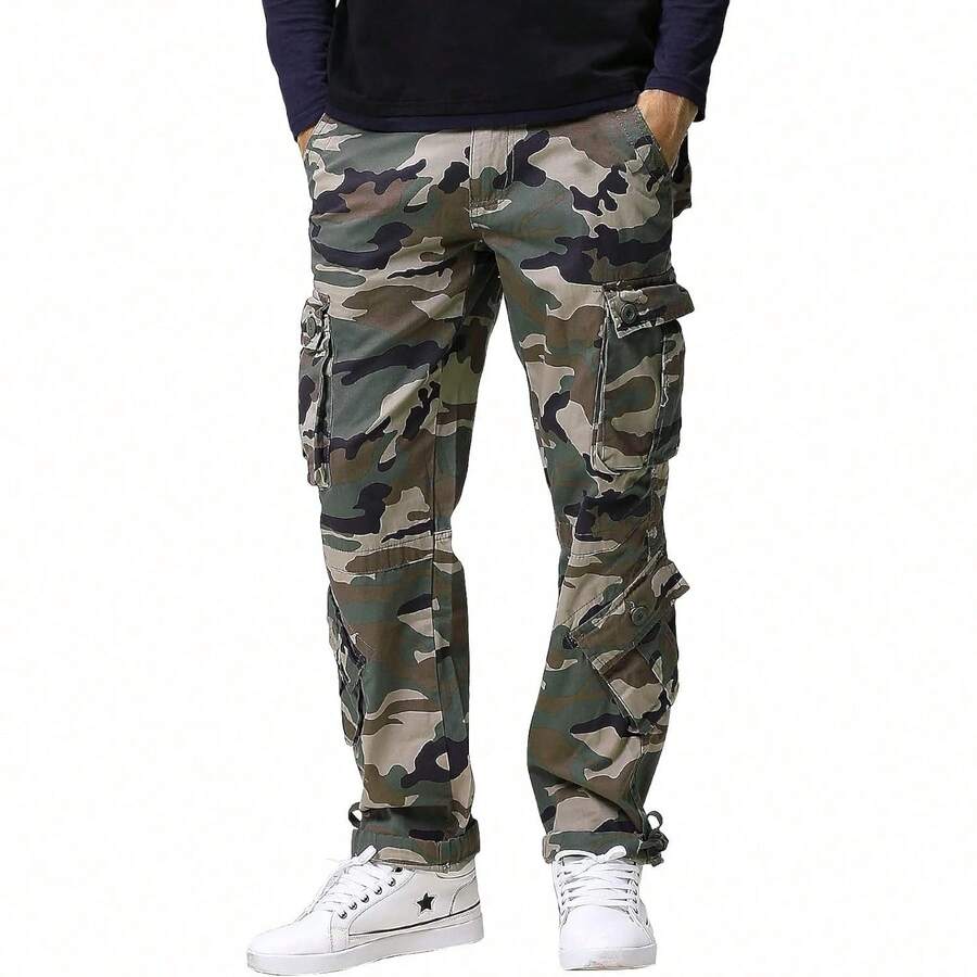 Men's Cargo Pants - Grayish Green Max - View 1