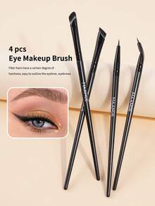 MAANGE 4pcs Professional Eye Makeup Brush Set,Eyeliner Brush,Eyebrow Brush,Detail Brush Makeup Tools With Soft Fiber Multifunctional Ultra-Soft Makeup Brush,Perfect For Daily Use And Party,Suitable For Beginners Makeup Brush,For Easy Carrying,Brush For Travel,Gift For Women&Girls