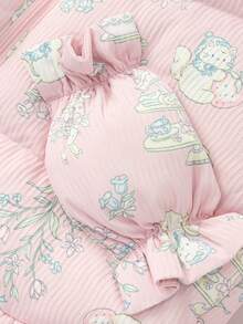 Balabala BalaOne Baby Down Jacket 2025 Winter, Thick Warm Outerwear For Girls - Red Hue - View 6