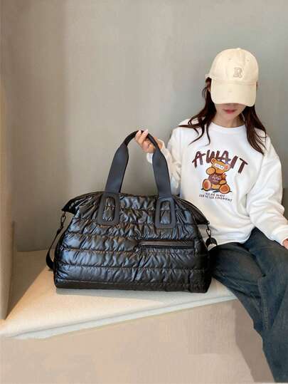 حقيبة سفر كبيرة السعة، حقيبة سفر متنقلة على عجلات، حقيبة حفاضات للأمهات، حقيبة رياضية للرجال والنساء، حقيبة لياقة خفيفة الوزن، مناسبة للتسوق والمواعدة والمدرسة والعمل والأعمال والتنقل والأنشطة الخارجية والسفر والنزهات، حقيبة سفر متعددة الوظائف للسفر والأعمال والعطلات، حقيبة نهاية الأسبوع متعددة الاستخدامات للجنسين