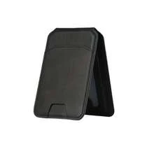 1pc Magnetic Anti-Loss Card Holder: Compatible With IPhone And Magnetic Phones, Flexible Storage, Ultra-Thin Portable, Men's PU Leather Bifold Slim Wallet With ID Window-Ideal Father's Day Gift For Business/Casual Use - 黑色 - 查看 7