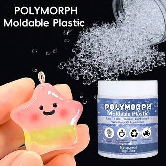 [50g/150g Cuentas reutilizables] Cuentas termoplásticas reutilizables | Moldes de resina transparente para fundición, perlas de polimorfo fundible para manualidades, escultura, accesorios de cosplay, reparación | 50g/ 1.76oz; 150g/ 5.29oz