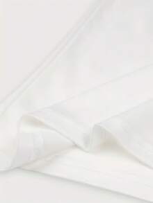 Camiseta de mujer de manga corta con cuello redondo, estampado de lazo dorado con perlas y rhinestones, para salidas casuales y uso diario - Blanco - Ver 2