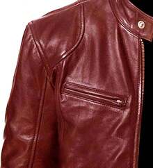 Men Slim Fit Motorcyle Leather Jacket Zip-Up Windbreaker Leather Jackets Lightweight PU Vintage Biker Coat