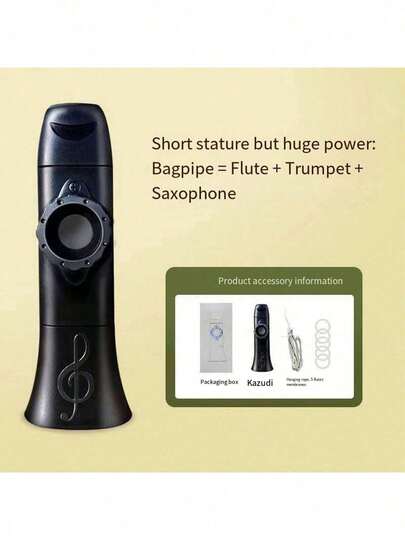 1/3 st professionell Kazoo med dubbla hål, hög volym för gitarrackompanjemang, nybörjarvänligt instrument som sjunger utan noter, uppgraderad plast Kazoo grossist ackompanjemang för artistnivå enkelt litet flöjt musikinstrument present