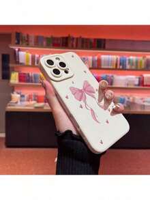 Handyhülle mit rosa Schleifenmuster, schön, Geschenk für Freund und Freundin. Geeignet für iPhone 17 16E SE4 16 15 14 13 12 11 Pro Max