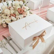 Personalized Gift Box Set, Mother's Day Gift, Bridesmaid Gift, Birthday Gift, Blank Magnetic Gift Box, "Will You Be My Bridesmaid?" - Multicolor - View 6