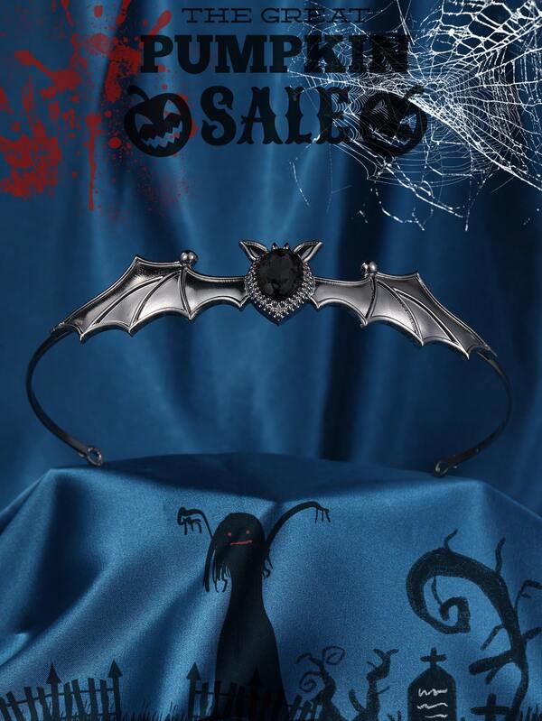 Coroa de Halloween - Vines Of The Underworld, Tiara Gótica Preta para Mulheres e Meninas, Coroa Barroca para Festa à Fantasia