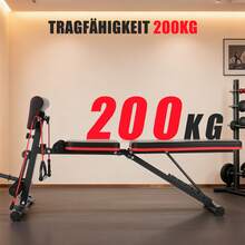 OYAJIA Adjustable Folding 4-In-1 Weight Bench With Back And Abdominal Trainer, Incline Bench & Flat Bench, Training Bench For Home Up To 300 Kg - Black - View 6