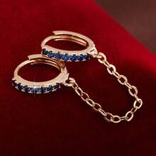 1 Set Luxury Chain Tassel Copper & Earrings & Eardrops, Gift For Date