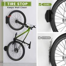 1 zestaw obrotowych uchwytów ściennych na rowery, pionowy wieszak ścienny na rowery, wieszaki na rowery do garażu, uchwyty ścienne na rowery górskie, stojak na rowery do garażu, udźwig do 66 funtów – łatwy montaż