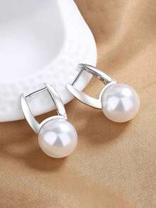 1 Pair Elegant 925 Sterling Silver Hoop Earrings Party Anniversary Ear Jewelry For Women Gift Fine Jewelry - 1# - View 7