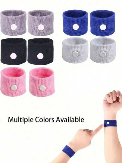 2/1 件防眩晕腕带，适用于户外活动、防晕动病、旅行、缓解晕动病、晕船病、晕机病