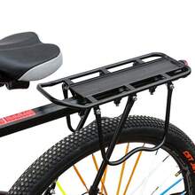 Aluminum Alloy Bicycle Rear Pannier Rack Mountain Bike Rear Carrier With Adjustable - Black - View 6