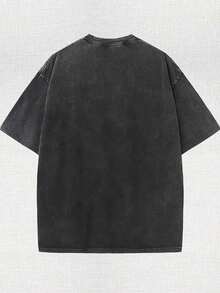 Vintage T Shirts Unisex Anime Shirt Anime T-Shirt Graphic Tee - màu đen - Xem 2