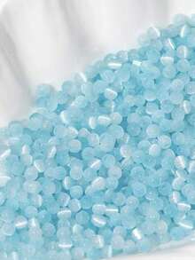 150pcs 4mm Rainbow Striped Cat Eye Seed Beads, Loose Beads For DIY Jewelry Making, Phone Straps, Keychains