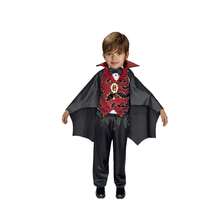 Disfraz Dracula Niño Vampiro Con Capa Para Halloween Y Día De Muertos - Negro - Ver 1
