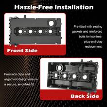 Engine Valve ROCKER COVER For Vauxhall Astra Corsa Mervia VVT 1.6 1.8 55564395 - Dark Grey - View 7