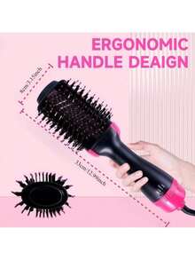3-In-1 Electric Hair Dryer Brush & Hot Air Styler ,3-Speed Adjustment, Frizz Control, One-Step Blowout/Smoothing Brush, Curl Defining Styling For Wet/Dry Hair ,Perfect Gifts For Women, Easy To Use, And Travel-Friendly - US A Type Plug(110-127V) - View 5