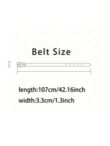 1条复古美式美拉德西部Y2K风格皮带，咖啡色，百搭，可搭配裤子和裙子，适合日常穿着、约会、购物、圣诞装饰等场合。 - A - 查看 7