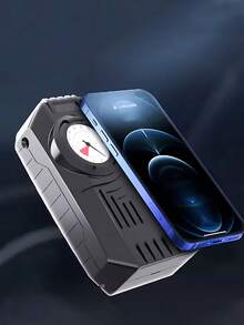 CARSUN Gonfiatore di pneumatici portatile - Accessori auto, funzione di gonfiaggio rapido per pneumatici auto, compressore d'aria per pneumatici auto 150 PSI, senza batterie richieste, con luci LED, per auto/moto/bicicletta/palloni/salvataggio, accessorio indispensabile per auto, regalo