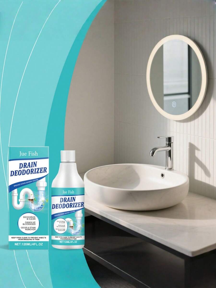 Drain Cleaner - Cleans Dirt And Stains, Freshens And Unblocks Kitchen And Bathroom Pipes - Liquid - View 1