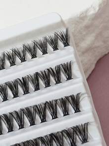 DIY Natural Soft Long Curly Thick Eyelash Extension Kit With 7 Sizes Lash Clusters Kit,Lashes,Eyelashes,Fake Lashes