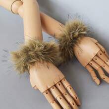 Women's Warm Fleece Arm Sleeves, Autumn/Winter Clothing, Suitable For Holidays, Parties, Performances