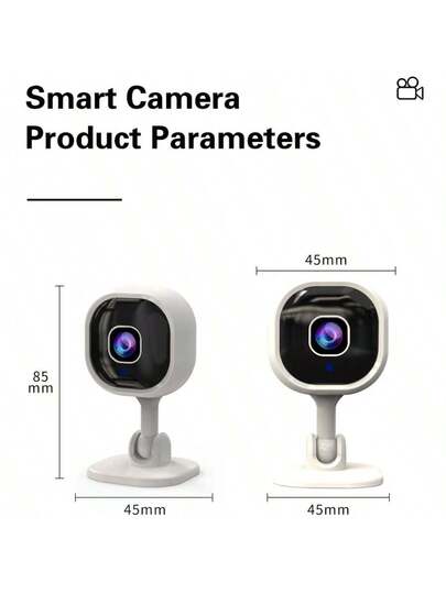 WiFi Slimme Home Security Camera 1080P HD Voice Intercom, Night Vision USB Powered Indoor/Outdoor Surveillance System, Motion Alert System Remote Mobile Viewing Sleek Wit Compact view 8