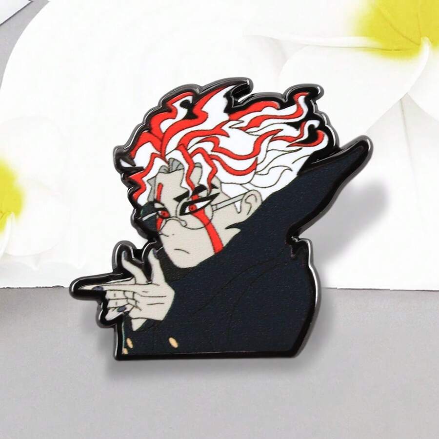 1 Piece Enamel Pin Japanese Cartoon Character Badge Cartoon Anime Peripheral Decoration, Durable And Sturdy, Wearable All Year Round, Suitable For Both Men And Women, Suitable For Daily Use Gifts, Clothing, Bags, Hats And Accessories, Novel And Lightweight Perfect Collection Gifts