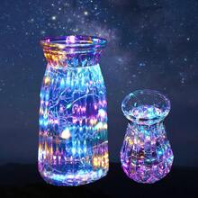 1/5/10pcs Battery Operated Fairy Lights, 3 Modes, 7ft 20in LED Twinkle Lights String, Christmas Tree Lights, Waterproof Loose Mini Silver Wire Christmas Mason Jar Wedding Table Centerpieces Decor - 彩色光 - 查看 3