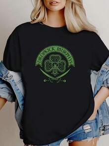 180g pure Cotton 2012 Dropkick Murphy Äôs T Shirt L T-Shirt For Women Casual graphic Slightly Stylish Women Top Graphic Tees Summer designer clothes Print Round Neck Short Sleeve Stretched women streetwear Soft Breathable female fashion Unisex Top For Everyday Wear - Blanco - Ver 1