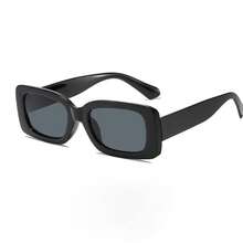 1/2/4 أزواج من النظارات المربعة الرجعية، نظارات مربعة جديدة موضة للرجال والنساء ذات طابع فاخر، نظارات مخصرة للوجه الكبير، نظارات بإطار ضيق، نظارات إطار مربع كلاسيكي أسود للأعمال والأوقات العادية، هدايا - الأسود - مشاهدة 10