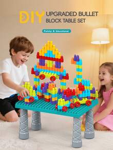 202/289/856 piezas Juego de bloques de construcción, Bloques de bala DIY, Juego de mesa de bloques de construcción, Rompecabezas de ensamblaje, Juguetes educativos, Para niños y niñas de 3+ años - Multicolor - Ver 3