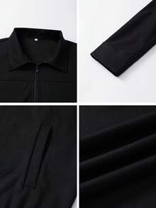 GAOVOT Women's Outerwear Fall Winter Loose Casual Street Sports Zipper Cardigan Jacket