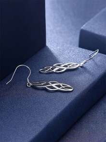 1 Pair Classic 925 Sterling Silver Water Drop Earrings, Suitable For Parties, Anniversaries, Women's Jewelry Gift - 1# - View 8