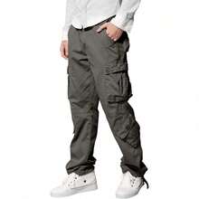 Pantalones cargo para hombre - R-verde - Ver 2