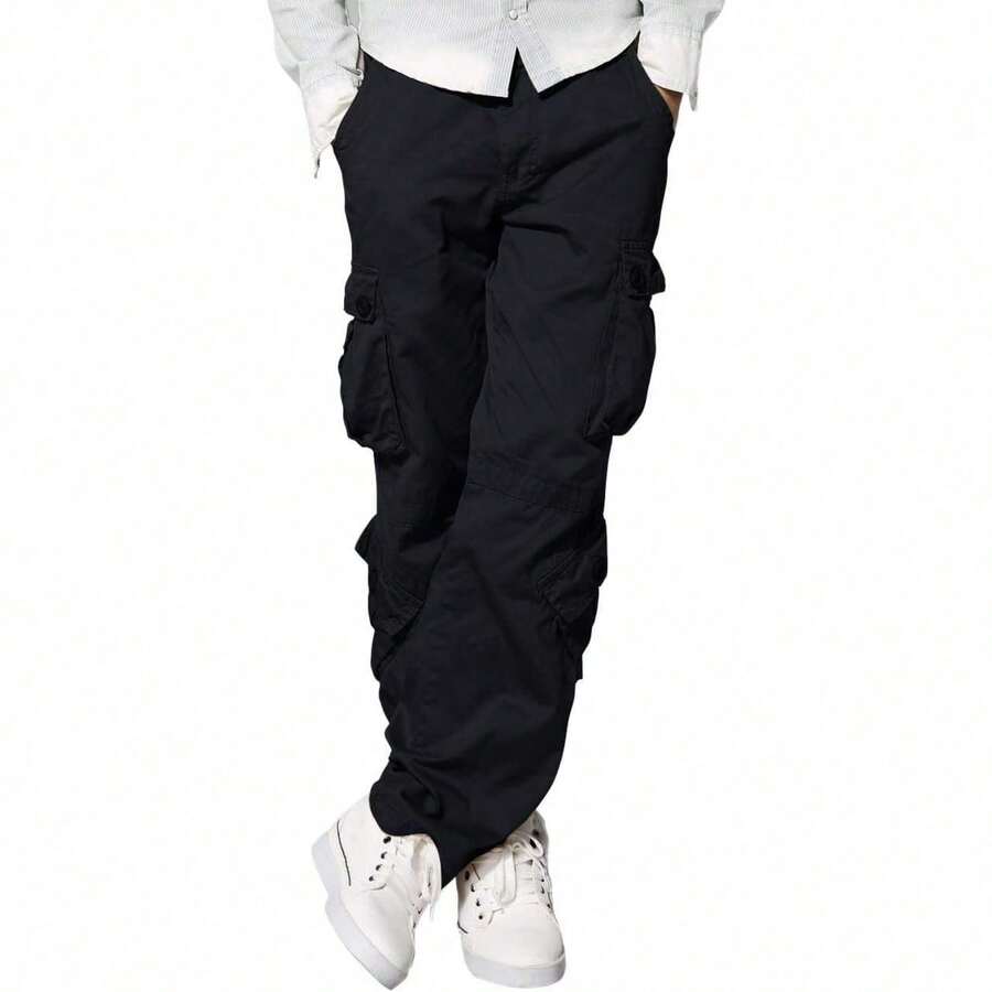Men's Cargo Pants - 6053 深灰色 - 查看 1
