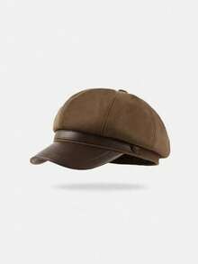 قبعة بيريه ذات لون أحادي للنساء من ماييار، عتيقة متعددة الاستخدامات، مُلائمة، للخريف/الشتاء - متعدد الألوان - مشاهدة 3