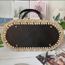 3pcs DIY PU Leather Crochet Bag Making Kit - Includes Strap, Base And Zipper Closure - Pre-Punched Holes For Easy Weaving And Sewing - Handmade Tote, Shoulder And Crossbody Bag Craft Set - Ideal For Beginners, Holiday Gifts And Handicraft Classes