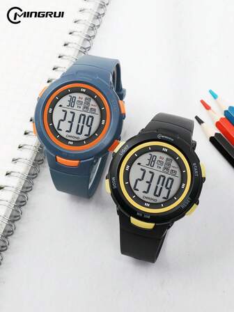 MINGRUI Best-Selling Children's Casual Fashion Sports Watch, 30M Waterproof, Luminous, Chronograph, Alarm Clock, Multi-Function Student Watch For Boys And Girls, Suitable For School Supplies