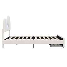 Letto imbottito per bambini 140x200 cm, letto matrimoniale per ragazze con 2 cassetti, struttura del letto con testiera regolabile in altezza a LED e rete a doghe, letto per ragazzi 140x200 in legno massello e velluto