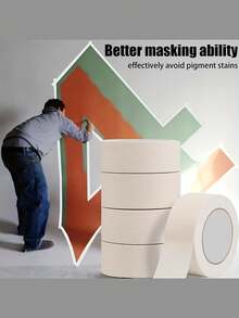 20米低粘性遮蔽胶带，艺术家胶带，白色艺术胶带，可移除纸条，适用于绘制艺术水彩画布框架，非常适合家庭、学校用品、DIY 艺术、办公室、工艺品、标签、绘画墙面