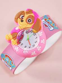 Paw Patrol 青少年手表，趣味手环手表，硅胶按扣手环青少年电子手表，多种颜色可选，青少年礼物