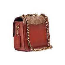 Coach Madison 16 Camellia Twist-Lock Signature Logo Colore a blocchi Mini Tote Spalla Borsa a Tracolla C0829-B4NQ4