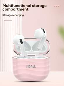 HYUNDAI MGALL MG-G01 New Minimalist Bluetooth Earphones, Bluetooth 6.0 HiFi High-Quality Sound, Long Battery Life, Clear Calls, Low Latency For Gaming & Music, Wireless Earbuds Compatible With Smartphones & Computers - Multicolor - View 3