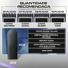 Kit 10 Queen King Double Bed Headboard Box 45x20 NUVEM - Xanh đậm - Xem 3